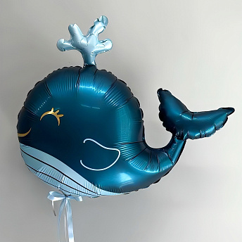 Фольгированная фигура "Веселый кит"  