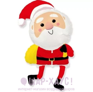 Фольгированная фигура "Дед мороз веселый" фото