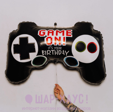 Фольгированная фигура "Джойстик Game on!" 91 см фото