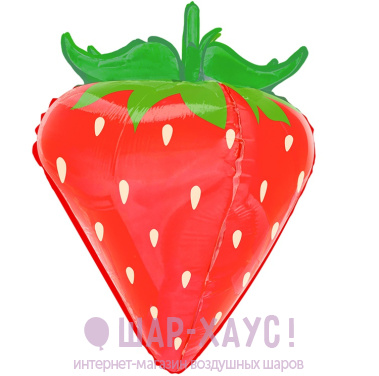 Фольгированная фигура "Клубника 3D красная " 71 см фото