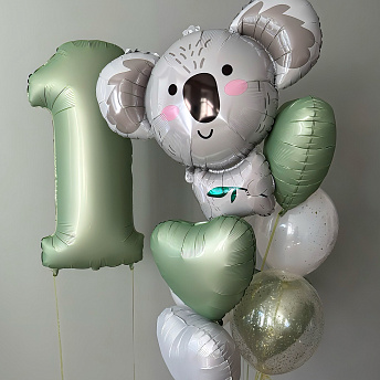 Композиция из шаров "Праздничная коала" 