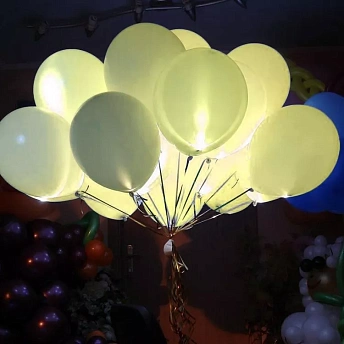 Светящиеся воздушные шары "Желтые"