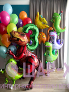 шары динозавры москва купить воздушные шары сыну на 3 года с доставкой в москве круглосуточно фигурки динозавров шары москва фото