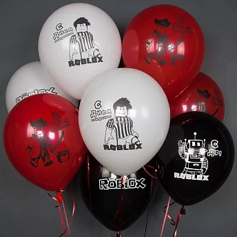 Воздушные шары с рисунками "ROBLOX"