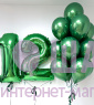 Воздушный шар "Зеленый хром"