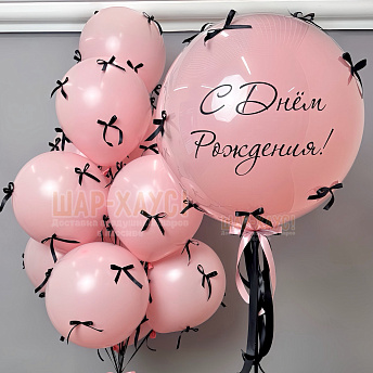 Композиция из шаров "Бантики" 