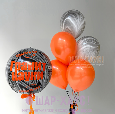 Композиция из шаров "Гранит науки"  фото