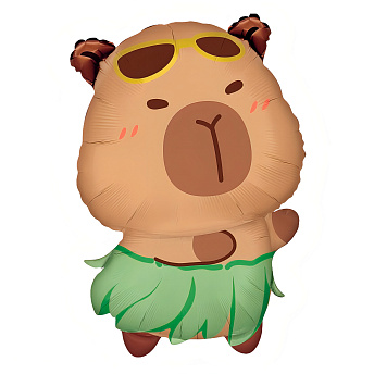 Фольгированная фигура "Капибара летняя" 76 см