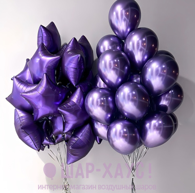 Композиция из шаров "Слива"  фото