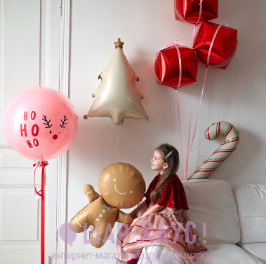 Композиция из шаров "Рождество"  фото