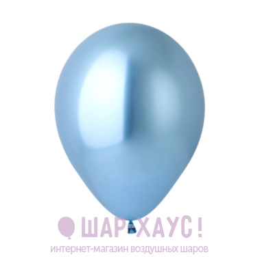 Воздушный шар "Голубой хром" фото