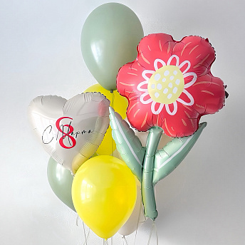 Композиция из шаров "Цветочек" 