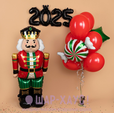 Композиция из шаров "Щелкунчик 2025"  фото