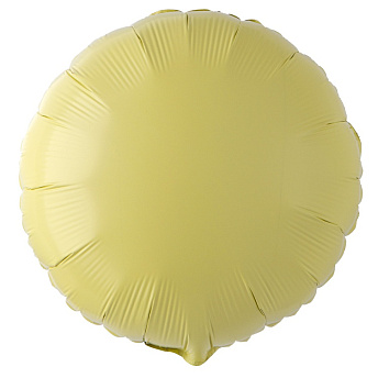 Фольгированный круг "Желтый макарунс"