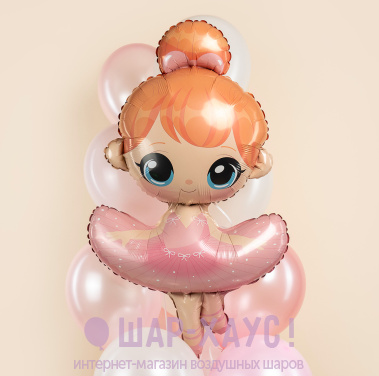 Фольгированная фигура "Малышка Балерина" 117 см фото