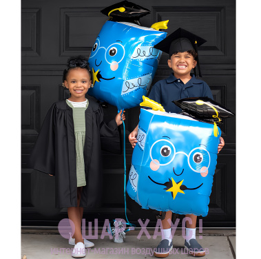 Фольгированная фигура "Книга в шапочке выпускника"  фото