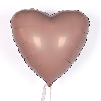 Фольгированное сердце "Мистик Латте"