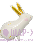 воздушный шар зайчик с золотыми ушами фигура зайчика купить недорого фото