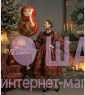 Фольгированная фигура "Матрешка Хохлома" 
