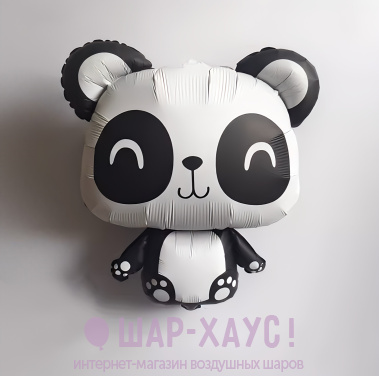 Фольгированная фигура "Маленькая панда сатин"  фото