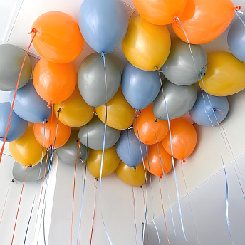 Шары с гелием под потолок "Ретро"