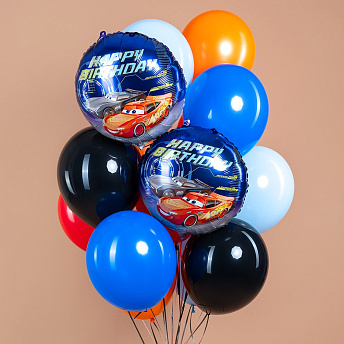 Фонтан из 13 шаров "Тачки"