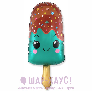 Фольгированная фигура "Бирюзовое счастливое эскимо" фото
