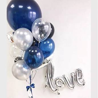 Букет из воздушных шаров для мужчины "Love"