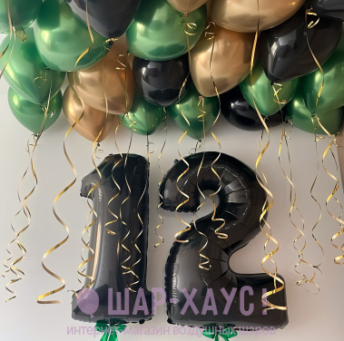 Композиция из шаров "Авантюра"  фото