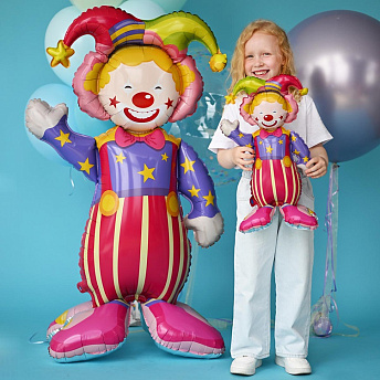 Фольгированная фигура AIR "Цирковой клоун" 155 см
