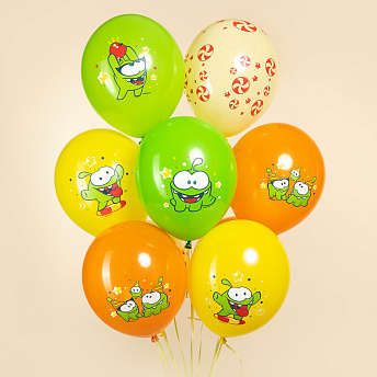 Воздушные шары "Ам Ням Ассорти пастель"