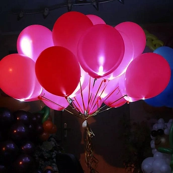 Светящиеся воздушные шары "Красные"