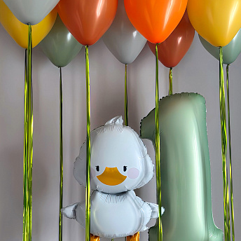 Композиция из шаров "Весенний дождик" 