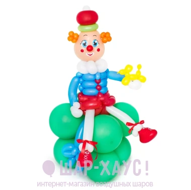 Фигура из шариков "Клоун" фото