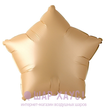 Фольгированная звезда "Сатин Нюд" фото