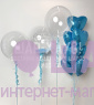 Композиция из шаров "Blue bubbles" 