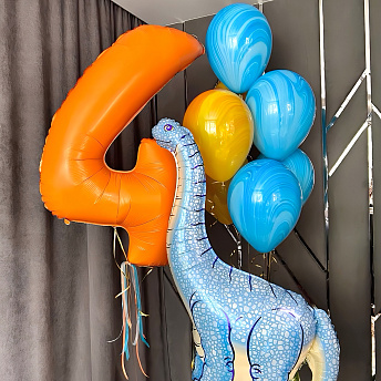 Композиция из шаров "Яркий Диплодок" 