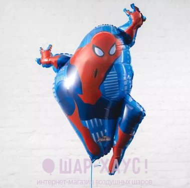 Фольгированный шар "Человек паук в прыжке" фото