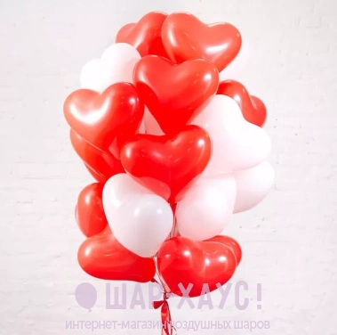 Воздушные шары с гелием "Милые сердца" фото