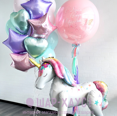 Воздушные шары Композиция из шаров "Сказка"  фото