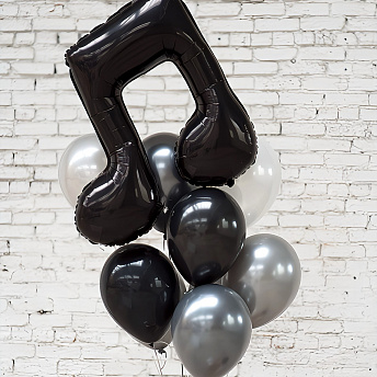 Фонтан из шаров "Строгая нота"