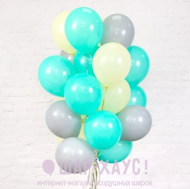 Воздушные шары с гелием "Ментол" фото
