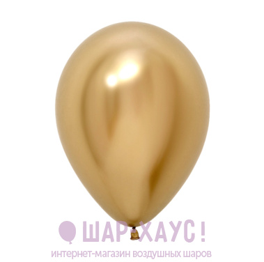 Воздушный шар "Золото хром" фото