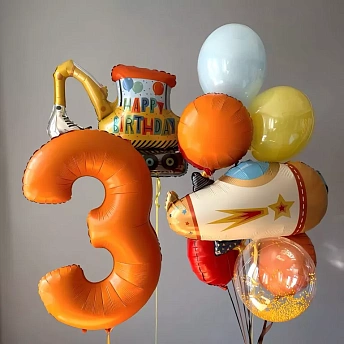 Композиция из шаров "Вот так день рождения!"