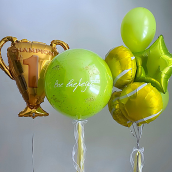 Композиция из шаров "Яркий теннис" 