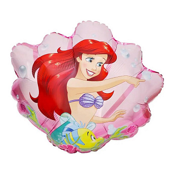 Фольгированная фигура "Ракушка Русалочка Ариэль"