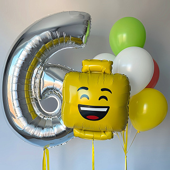 Композиция из шаров "Счастливый Лего" 