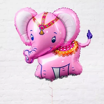 Фольгированный шар "Розовый слоник"