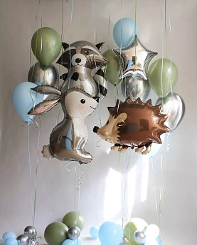 Композиция из шаров "Веселое трио"