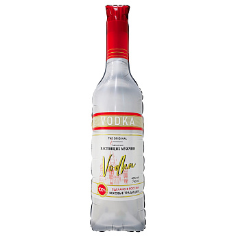 Фольгированная фигура "Бутылка, Водка для настоящих мужчин"